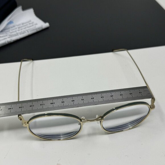 warby parker garrison m 1709 Polished Gold Ivy Round Eyeglasses Frames 50-19 140 - Picture 12 of 15